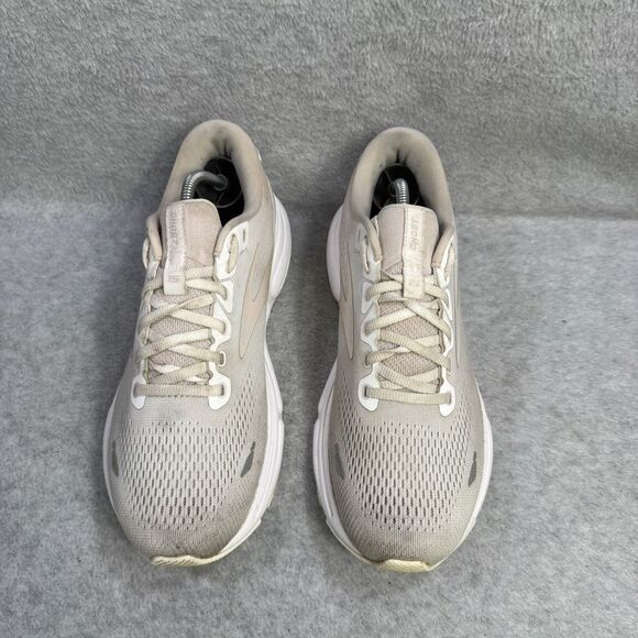 Brooks Shoes Womens Size 9.5 Ghost 15 Beige & White Running Sneakers 1203801B189 - Picture 3 of 10